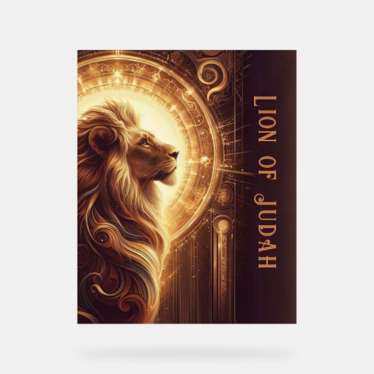 ライオン・オブ・ユダ徴候 アクリルサイン (正面)