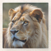 ライオン ガラスコースター (正面)