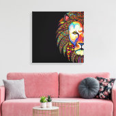 ライオン キャンバスプリント (インサイチュ (リビング))