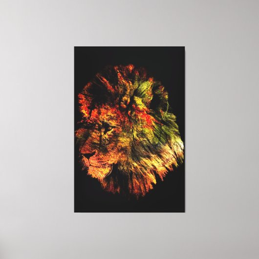 ライオン キャンバスプリント (正面)