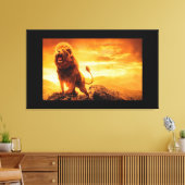 ライオン キャンバスプリント (インサイチュ (リビング))