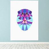 ライオン キャンバスプリント (インサイチュ (ウッドフロア))