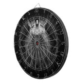 ライオン、クラウンモノグラムブラック ダーツボード (正面右)