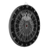 ライオン、クラウンモノグラムブラック ダーツボード (正面左)