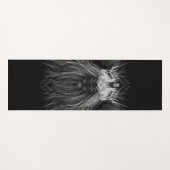 ライオン、クラウンモノグラムブラック ヨガマット (正面(横))