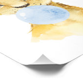 ライオン、サファリ、ブルーバブルガム、ボーイ子供部屋 フォトプリント            (角)