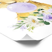 ライオン、サファリ、紫色のバブルガム男女兼用、 フォトプリント (角)