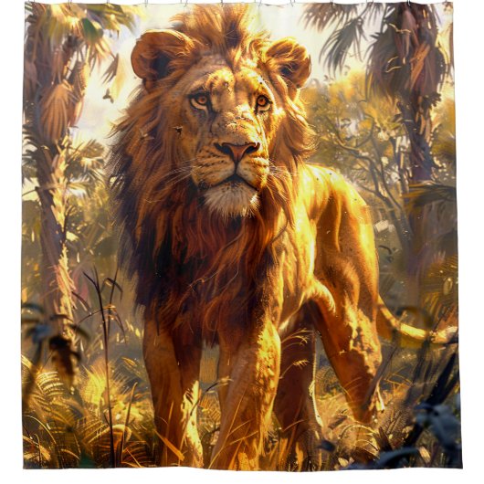 ライオン シャワーカーテン (正面)