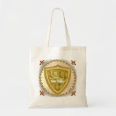 ライオン シールド 家紋 姓 tote bag トートバッグ (正面)