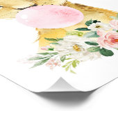 ライオン、ジャングルサファリ、ピンクバブルガム、女の子子供部屋 フォトプリント (角)