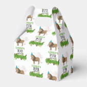 ライオン・ジャングル動物の誕生日パーティー フェイバーボックス (裏面サイド)