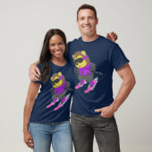 ライオン スキー スキーヤー 冬のスポーツ Tシャツ (ユニセックス)