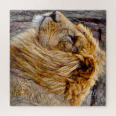 ライオン[スクエアジグソーパズル] ジグソーパズル (横)