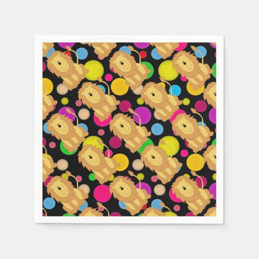 ライオン スタンダードカクテルナプキン (正面)