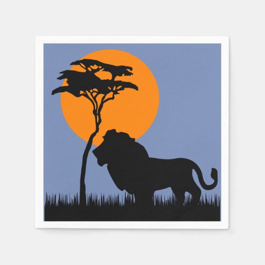 ライオン スタンダードカクテルナプキン (正面)