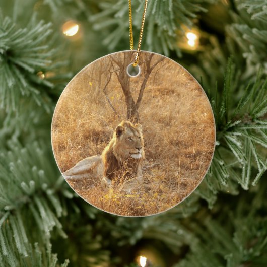 ライオン セラミックオーナメント (ツリー)