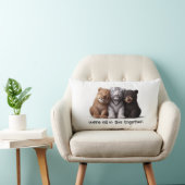 ライオン、タイガー、クマの子どもたち最高のの友達 ランバークッション (椅子)