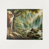 ライオン タペストリー (正面(横))