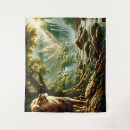 ライオン タペストリー