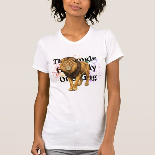 ライオン デザイン Tシャツ (正面)