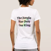 ライオン デザイン Tシャツ (裏面)