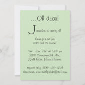 ライオン、トラ、クマ　愛すべき誕生日招待状 招待状 (裏面)