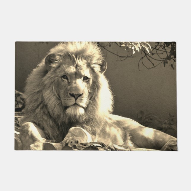 ライオン ドアマット (正面)