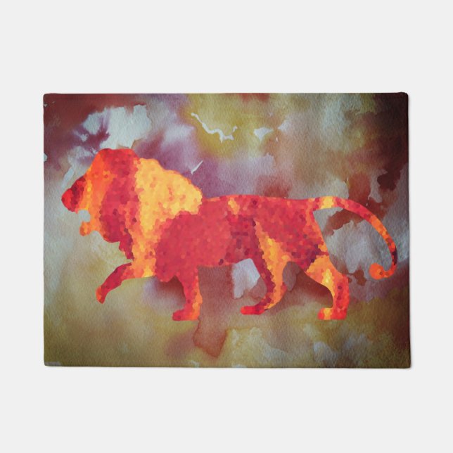 ライオン ドアマット (正面)