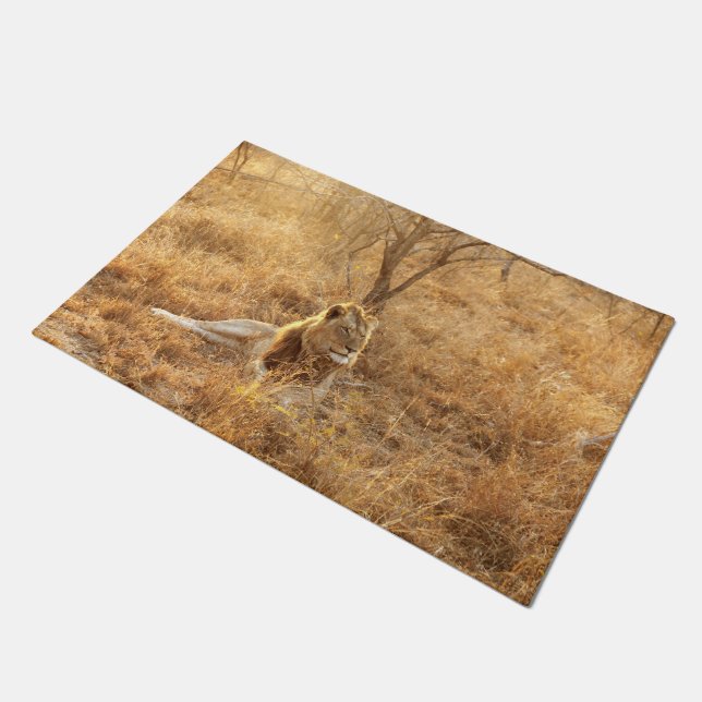 ライオン ドアマット (アングル)