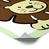 ライオン ネーム プリント 赤ちゃん 動物園の動物たち (角)