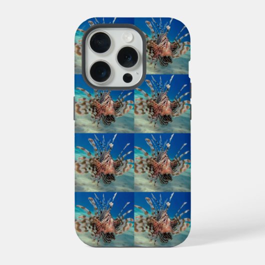 ライオン フィッシュ デザイン iPhoneケース (裏面)