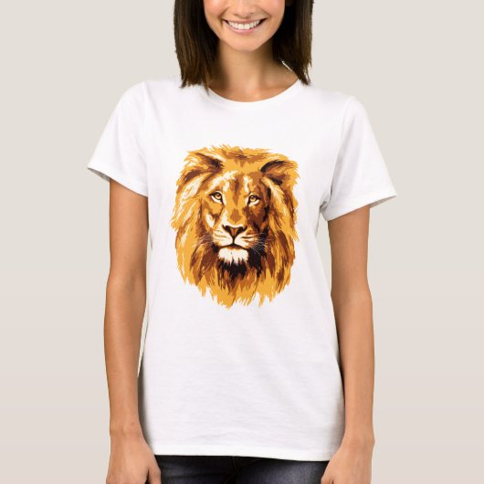 ライオン フェイス Tシャツ (正面)