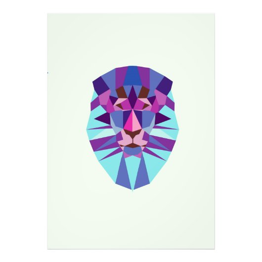 ライオン フォトプリント            (正面)