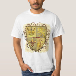 ライオン フルール・ド・リス シールド Tシャツ