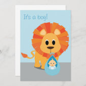 ライオン&ベビー – 男の子だ！ (正面/裏面)