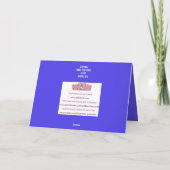 ライオン ペサハ レインボー פסח セデール カード (裏面)