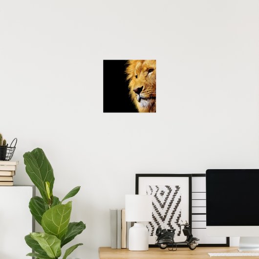 ライオン ポスター (ホームオフィス)