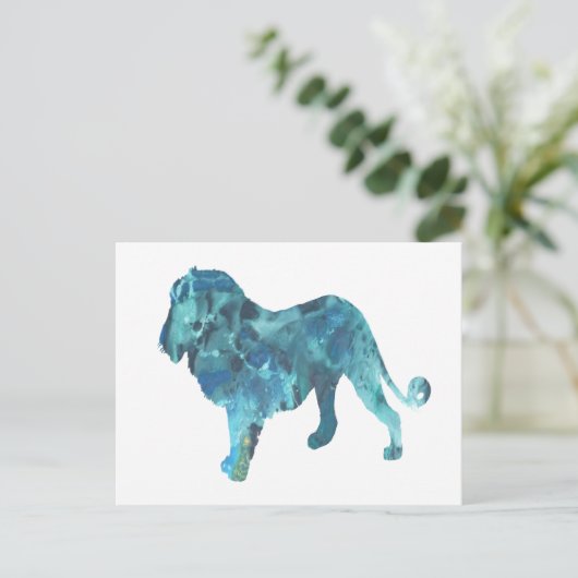 ライオン ポストカード (スタンド正面)