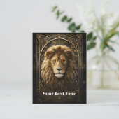 ライオン ポストカード (スタンド正面)