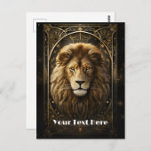 ライオン ポストカード (正面/裏面)