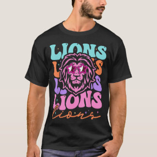 ライオン マスコット 新学期 スクール スピリット スポーツ Tシャツ