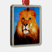 ライオン メタルオーナメント (右)