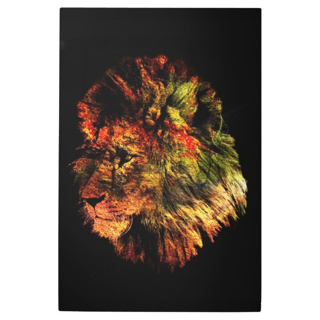 ライオン メタルプリント (正面)