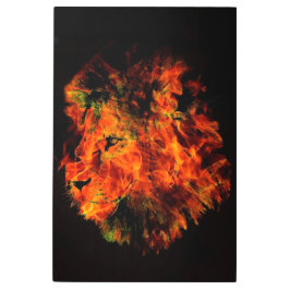 ライオン メタルプリント