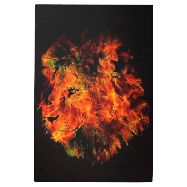 ライオン メタルプリント (正面)