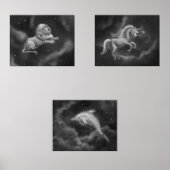 ライオン、ユニコーン、イルカの星座 (正面)