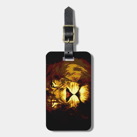 ライオン ラゲッジタグ (正面縦)