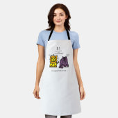 ライオン&ラサアプソ エプロン (着用した状態)