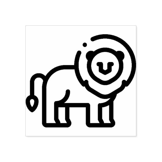 ライオン ラバースタンプ (インプリント)