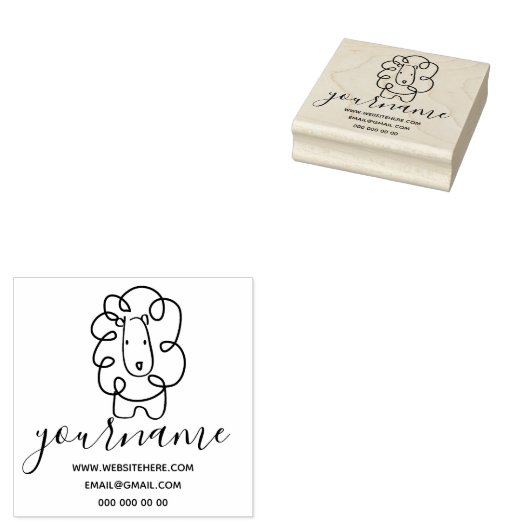 ライオン ラバースタンプ (押印)